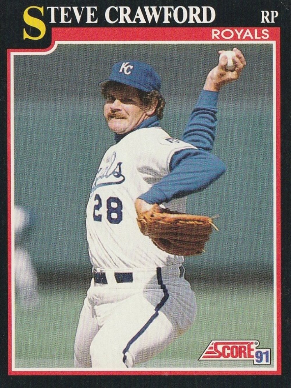 Steve Crawford - Score 91 Baseball Card